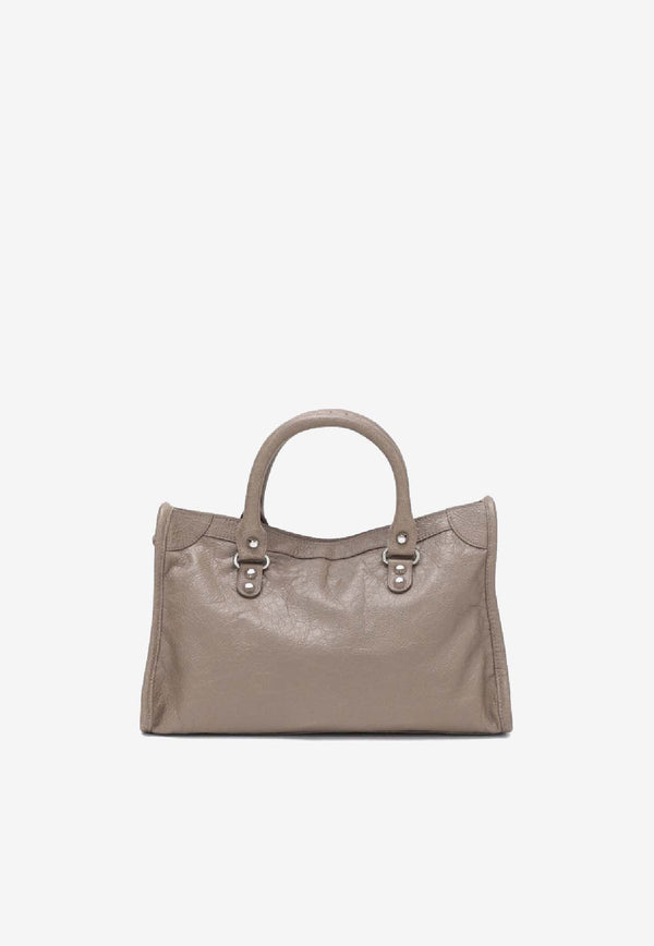 Balenciaga Small Le City Nappa Leather Tote Bag Beige 8114422ABV8/R_BALEN-2914