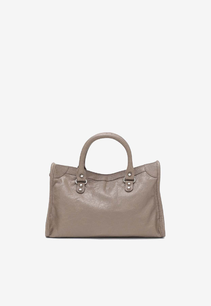 Balenciaga Small Le City Nappa Leather Tote Bag Beige 8114422ABV8/R_BALEN-2914