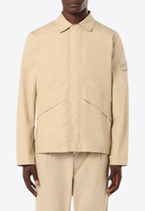 Stone Island Surchemise Logo Patch Jacket Cream 8115107F1CREAM