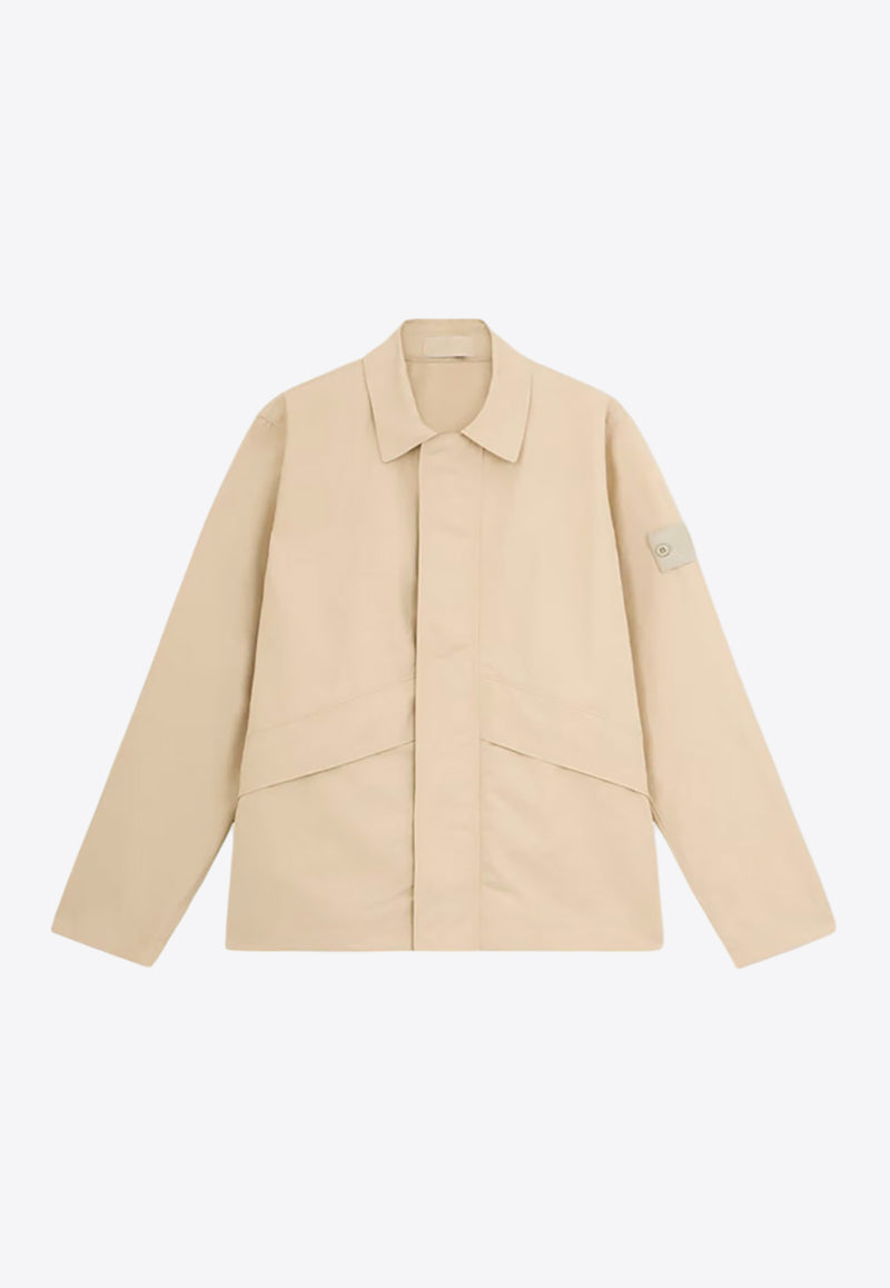 Stone Island Surchemise Logo Patch Jacket Cream 8115107F1CREAM