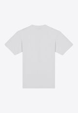 Stone Island Compass Patch Crewneck T-shirt White 811524113/P_STONE-A0001