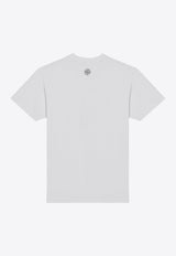 Stone Island Logo Print T-shirt White 81152NS80/P_STONE-V0001