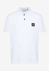 Stone Island Logo Patch Polo T-shirt White 81152SC 17WHITE