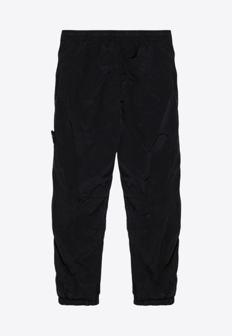 Stone Island Logo Patch Nylon Track Pants Black 811531019/P_STONE-V0029