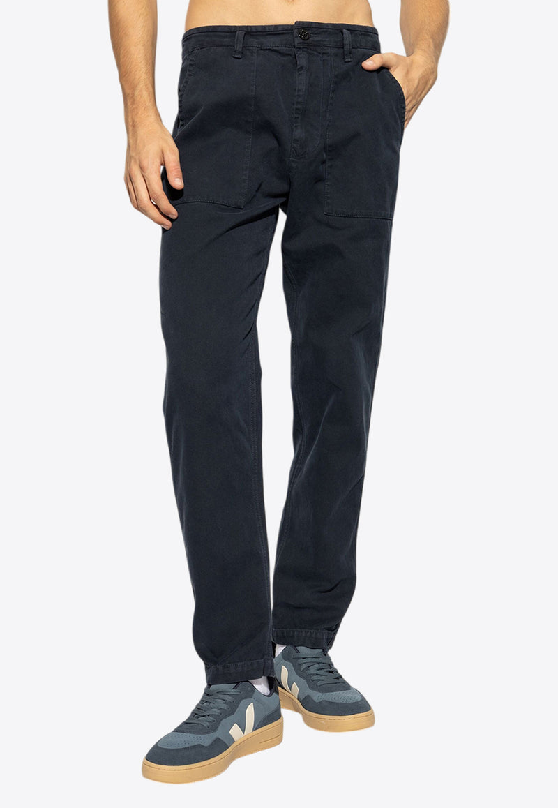 Stone Island Tapered-Leg Chino Pants Navy 811532701NAVY