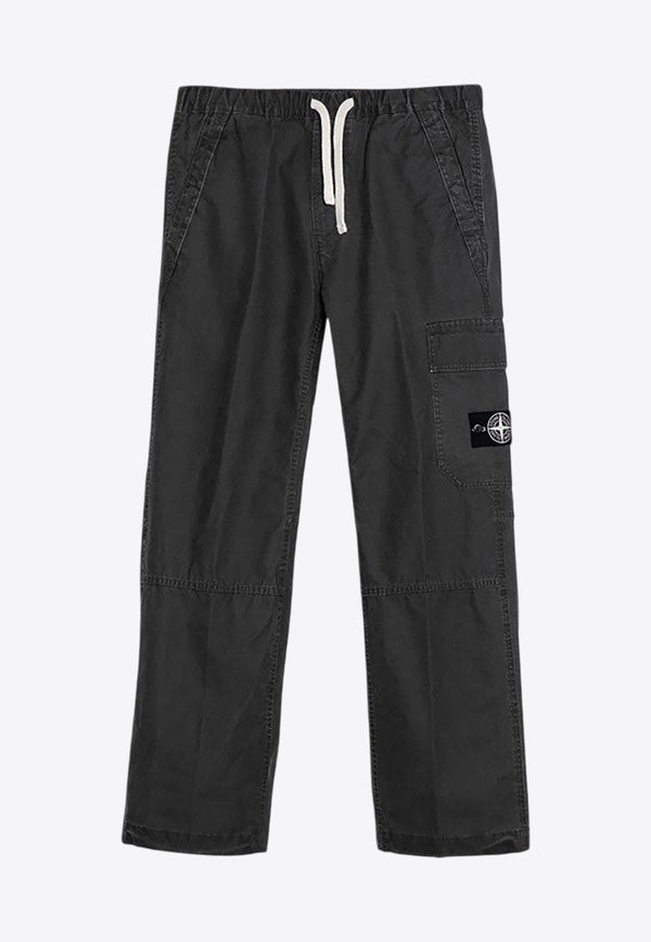 Stone Island Compass Patch Cargo Pants Gray 8115332T1/P_STONE-V0062