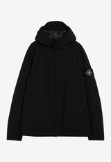 Stone Island Logo Patch Zipped Jacket Black 811540627/P_STONE-A0029