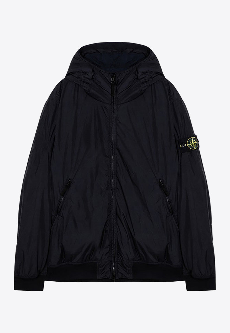 Stone Island Logo Patch Windbreaker Jacket Blue 811540823/P_STONE-V0020