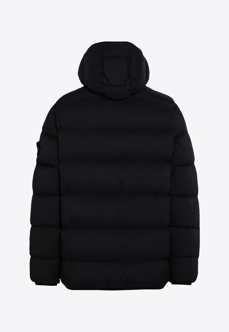 Stone Island Logo Patch Down Jacket Black 811543128/P_STONE-V0029