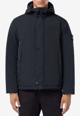 Stone Island Logo Patch Zip-Up Padded Jacket Blue 8115434 26NAVY