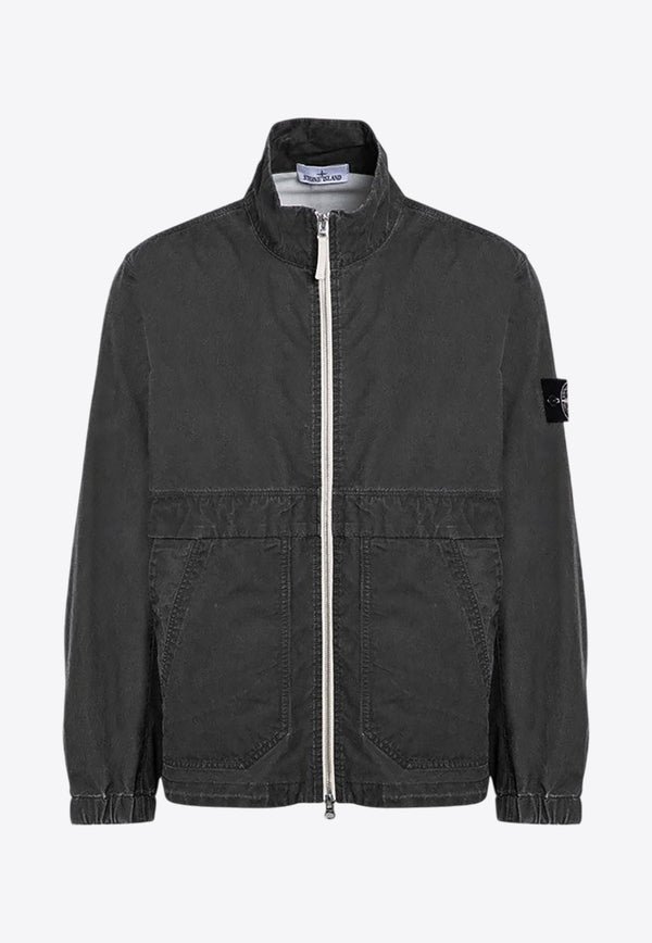 Stone Island Zipped Bomber Jacket Gray 8115460T1/P_STONE-V0062