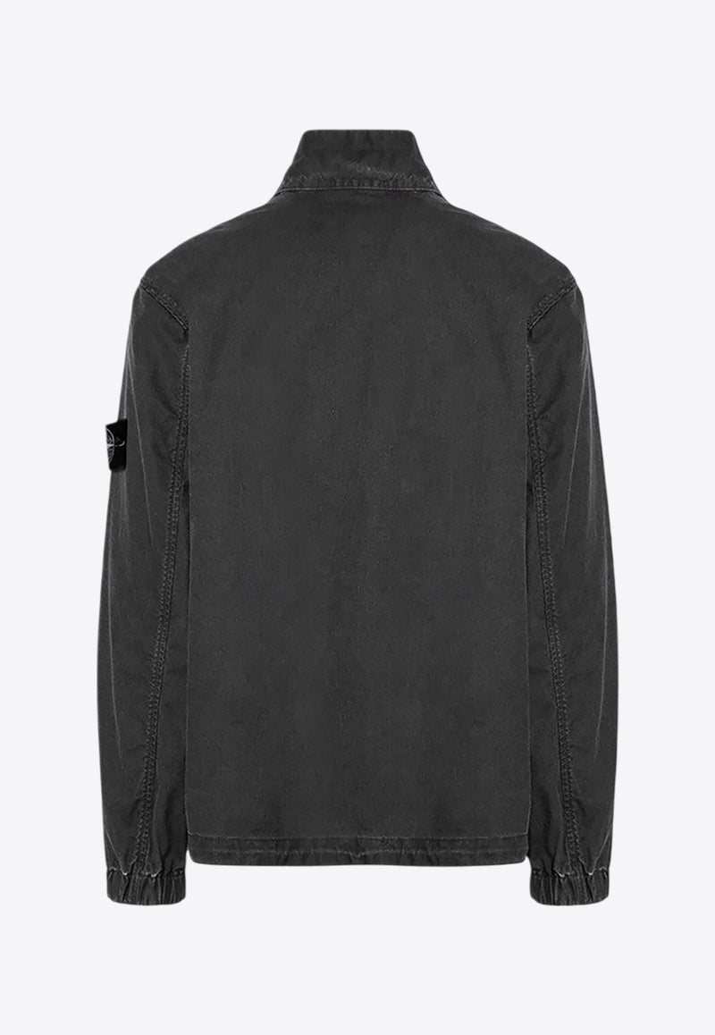 Stone Island Zipped Bomber Jacket Gray 8115460T1/P_STONE-V0062