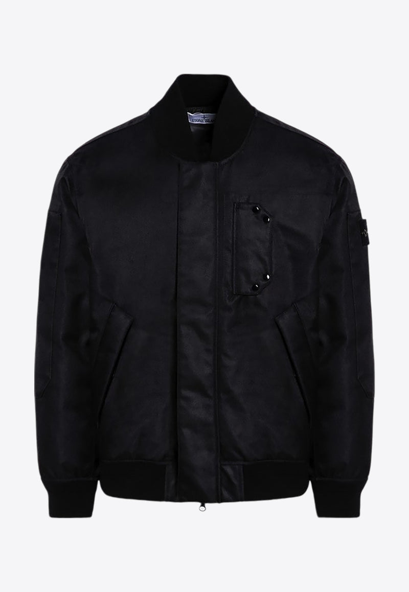 Stone Island Zip-Up Bomber Jacket Black 811546536/P_STONE-V0029