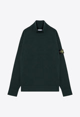 Stone Island Logo Patch High-Neck Sweater Green 8115530A1/P_STONE-V0059