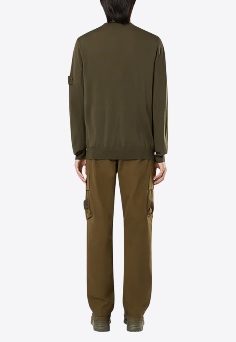 Stone Island Ghost Turtleneck Wool Sweater Olive 8115565FCOLIVE