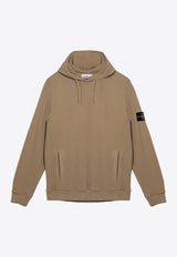 Stone Island Logo Patch Hooded Sweatshirt Brown 811560820/P_STONE-V0094