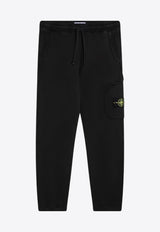 Stone Island Logo Patch Track Pants Black 811561141/P_STONE-V0129