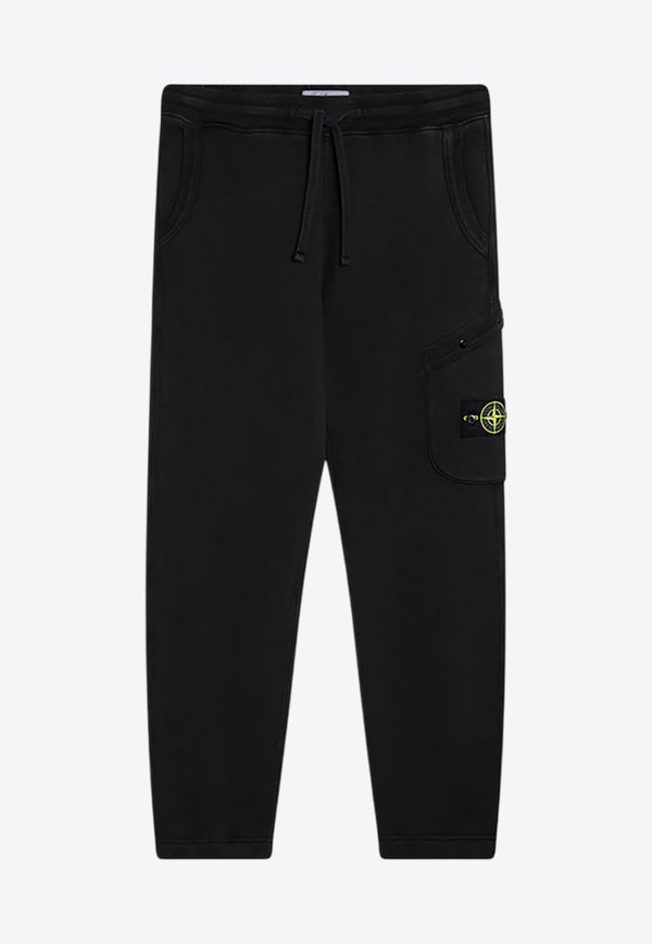 Stone Island Logo Patch Track Pants Black 811561141/P_STONE-V0129