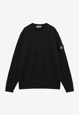 Stone Island Compass Patch Crewneck Sweatshirt Gray 811561241/P_STONE-V0162