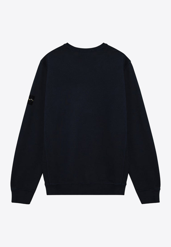 Stone Island Logo Patch Crewneck Sweatshirt Blue 811562420/P_STONE-V0020