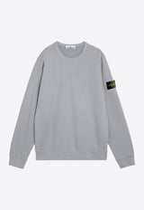 Stone Island Logo Patch Crewneck Sweatshirt Gray 811562420/P_STONE-V0060