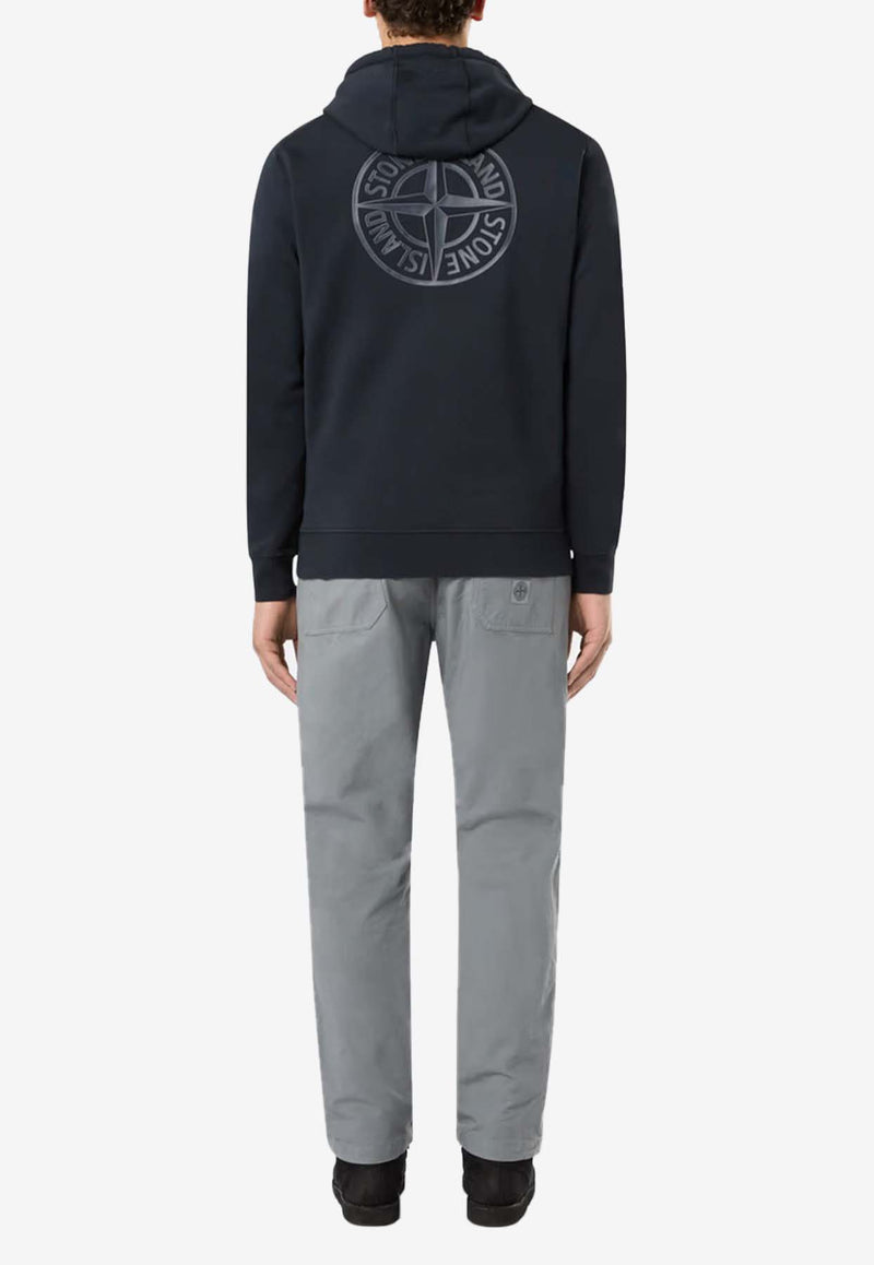 Stone Island Logo Hooded Sweatshirt 8115662 83NAVY