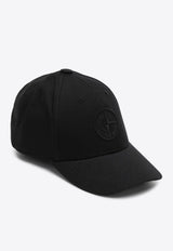 Stone Island Logo Embroidered Baseball Cap Black 811599661/P_STONE-A0029