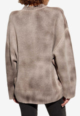 The Attico Vintage Cashmere Blend Sweater Camel 250WCK00107_215