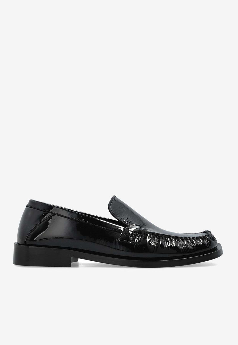 The Attico Charles Leather Loafers Black 250WSH00856_100