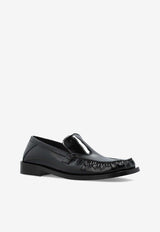 The Attico Charles Leather Loafers Black 250WSH00856_100