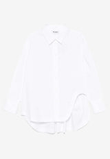 The Attico Diana Asymmetrical Shirt White 250WCH00004_001