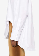 The Attico Diana Asymmetrical Shirt White 250WCH00004_001