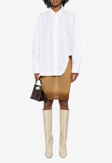 The Attico Diana Asymmetrical Shirt White 250WCH00004_001