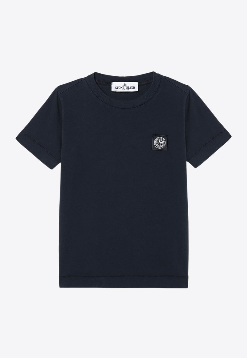 Stone Island Junior Boys Logo Patch T-shirt Navy 8116201-B47/P_STONE-V0020