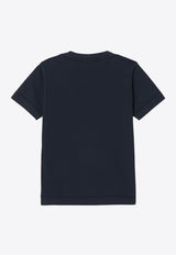 Stone Island Junior Boys Logo Patch T-shirt Navy 8116201-B47/P_STONE-V0020