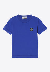 Stone Island Junior Boys Logo Patch T-shirt Blue 8116201-B47/P_STONE-V0022