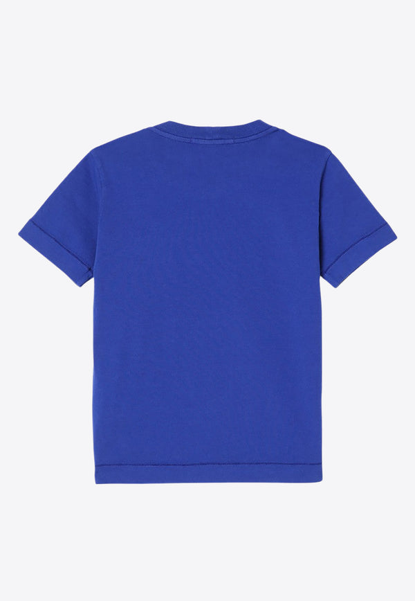 Stone Island Junior Boys Logo Patch T-shirt Blue 8116201-B47/P_STONE-V0022