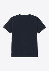 Stone Island Junior Boys Logo Patch T-shirt Navy 8116201-C47/P_STONE-V0020