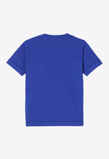 Stone Island Junior Boys Logo Patch T-shirt Blue 8116201-D47/P_STONE-V0022