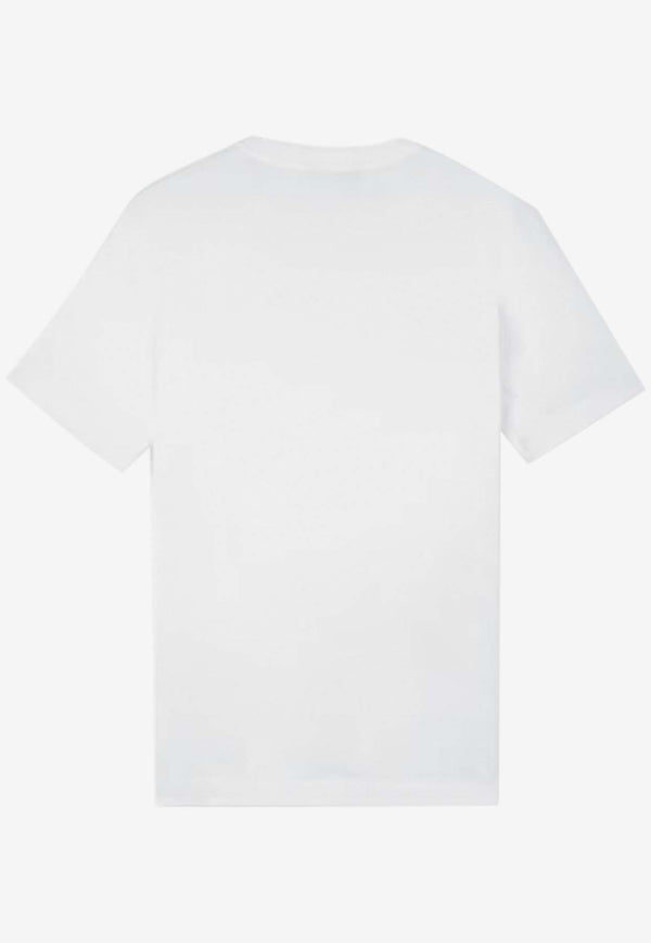 Stone Island Junior Boys Logo Patch T-shirt White 811620147WHITE