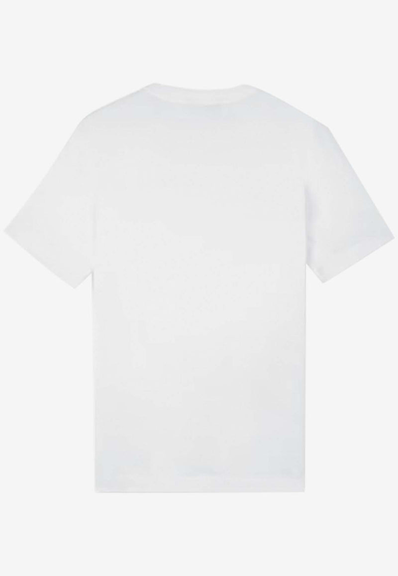 Stone Island Junior Boys Logo Patch T-shirt White 811620147WHITE