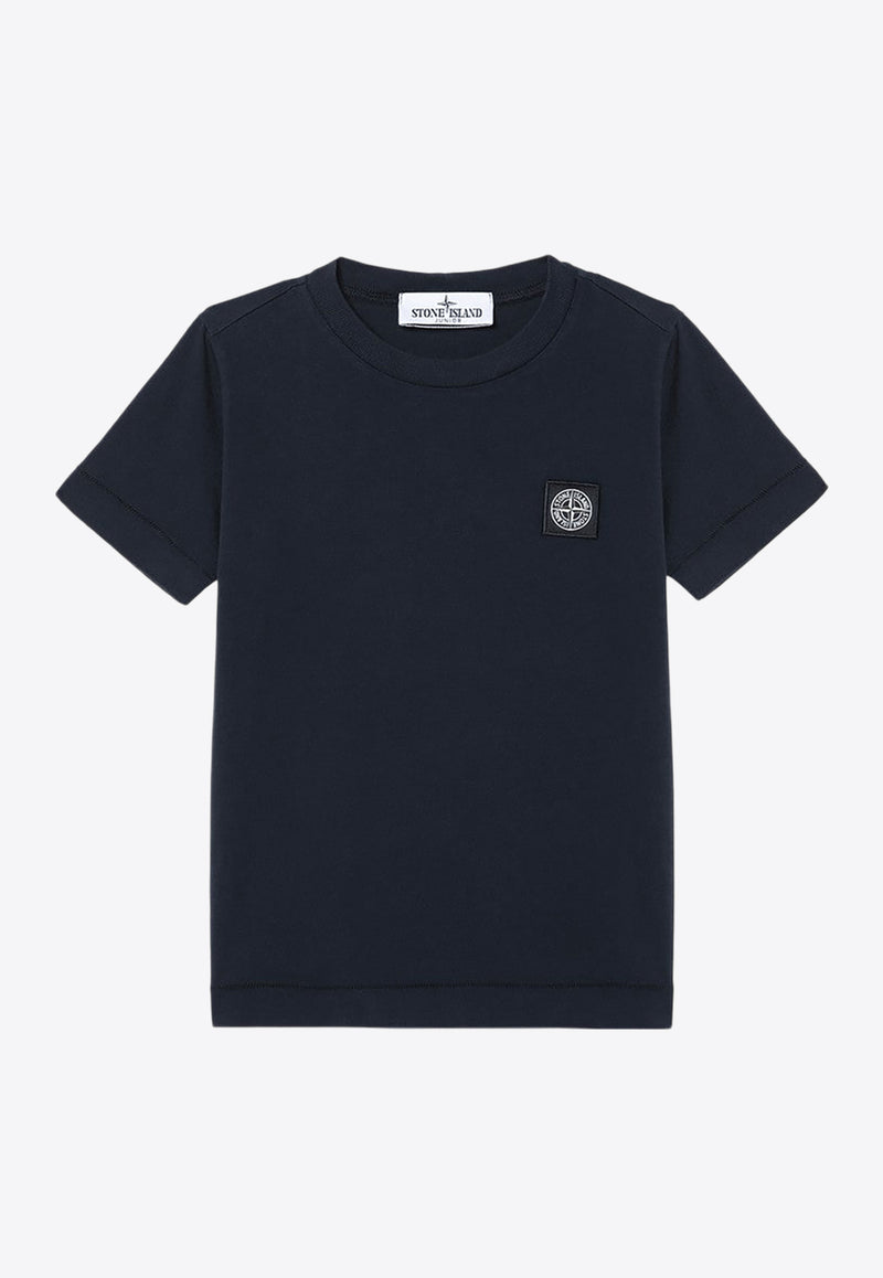 Stone Island Junior Boys Logo Patch T-shirt Navy 811620147/P_STONE-V0020