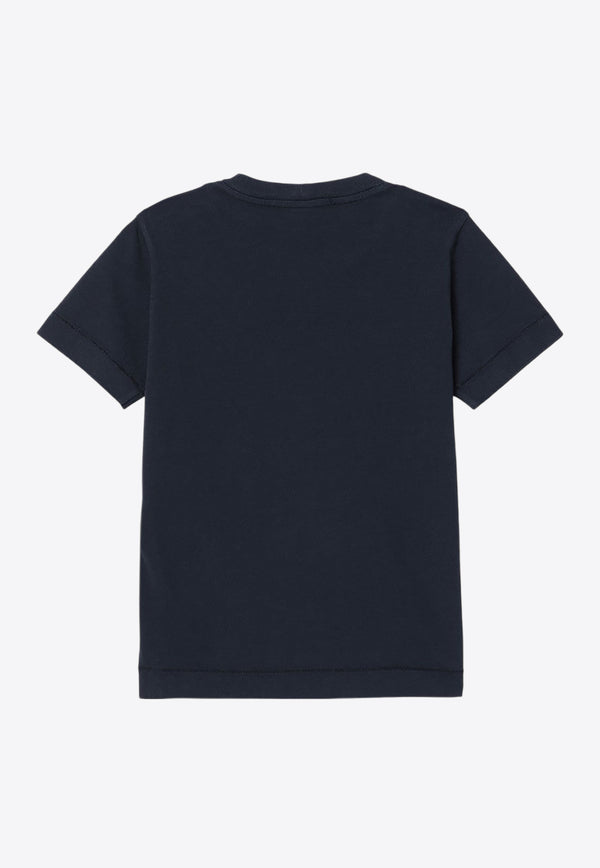 Stone Island Junior Boys Logo Patch T-shirt Navy 811620147/P_STONE-V0020