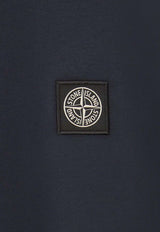 Stone Island Junior Boys Logo Patch Long-Sleeved T-shirt Navy 811620447NAVY