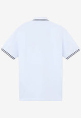 Stone Island Junior Boys Logo Patch Polo T-shirt White 811621348WHITE