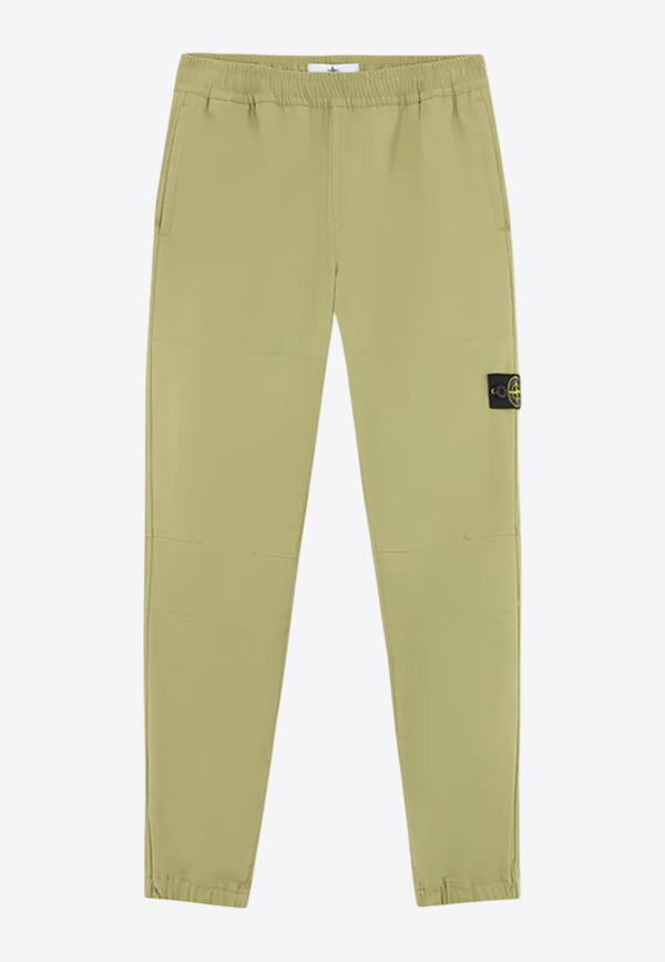 Stone Island Junior Boys Logo Patch Nylon Track Pants Green 811630514GREEN