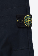 Stone Island Junior Boys Compass Patch Track Pants Navy 811630514/P_STONE-V0020