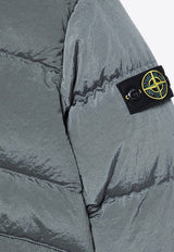 Stone Island Junior Boys Logo Patch Puffer Jacket Gray 8116408-B19/P_STONE-V0064