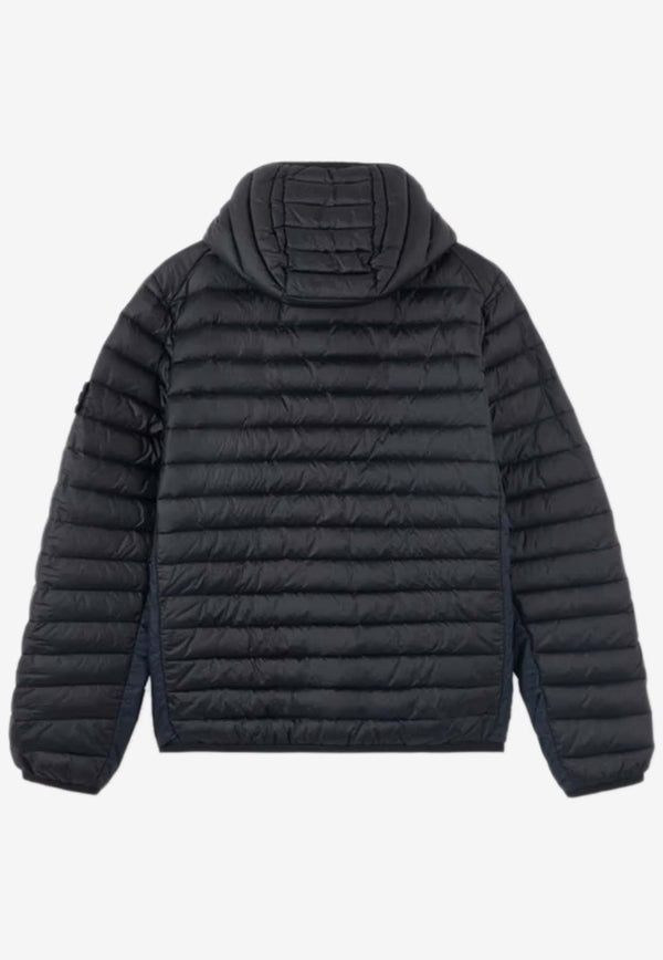 Stone Island Junior Boys Logo Patch Down Jacket Navy 811641124NAVY