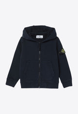 Stone Island Junior Boys Compass Patch Zip-Up Jacket Navy 8116607-B20/P_STONE-V0020